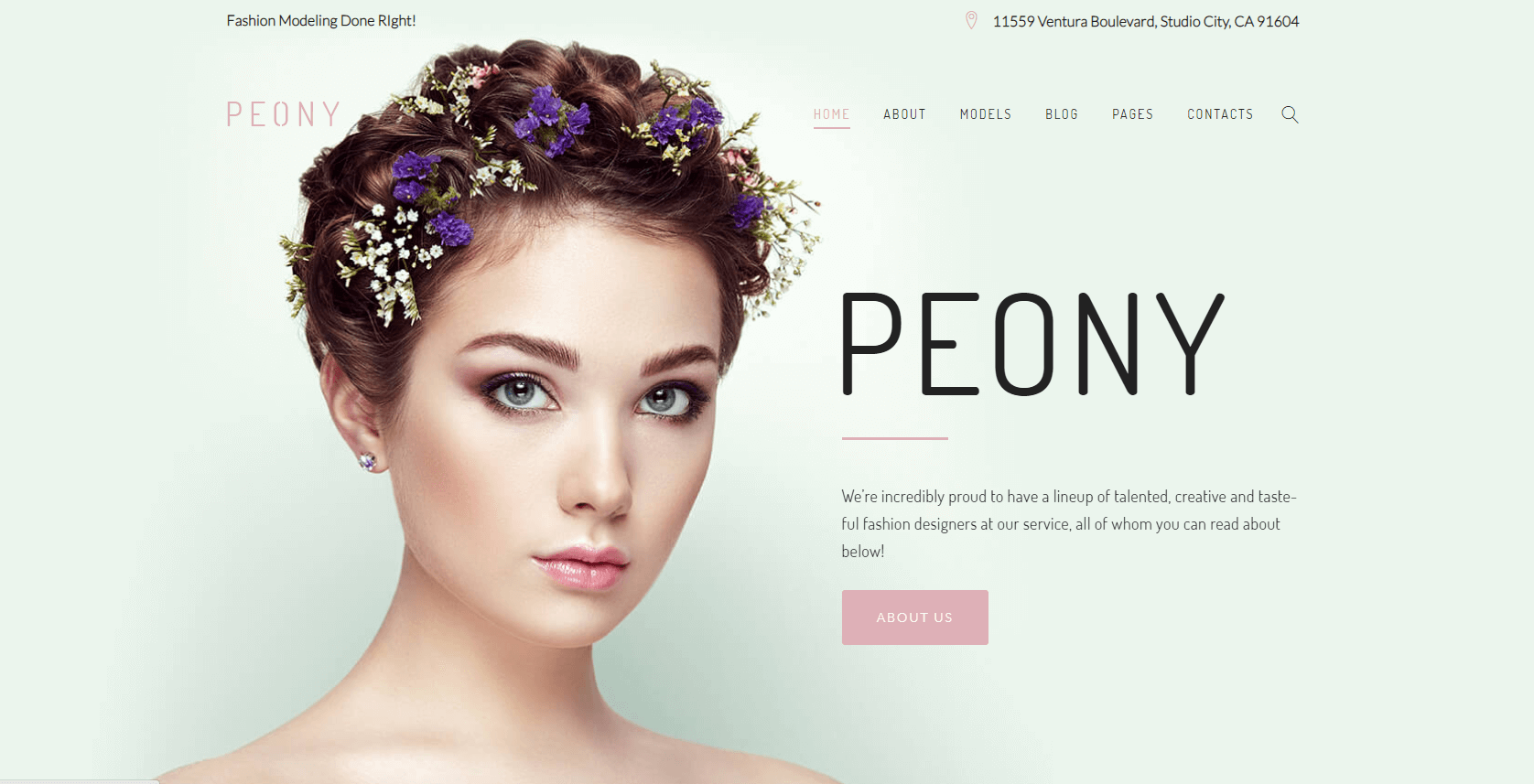 Wizualizacja responsywnego serwisu dla branży Beauty z wdrożonym systemem rezerwacji wizyt przez internet