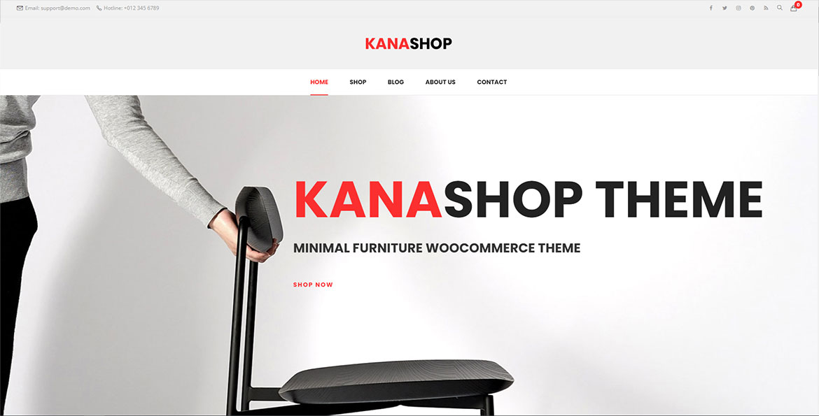 Nowoczesny interfejs UX e-sklepu meblowego zoptymalizowany pod kątem sprzedaży na urządzeniach mobilnych Kanashop