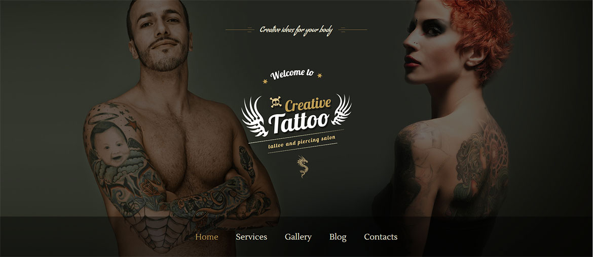 Strony internetowe skrojone pod studio tatuażu