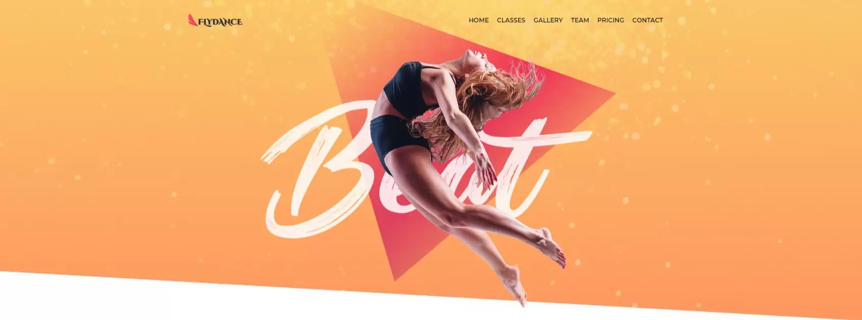 Realizacja strony dla studia tańca – fly dance