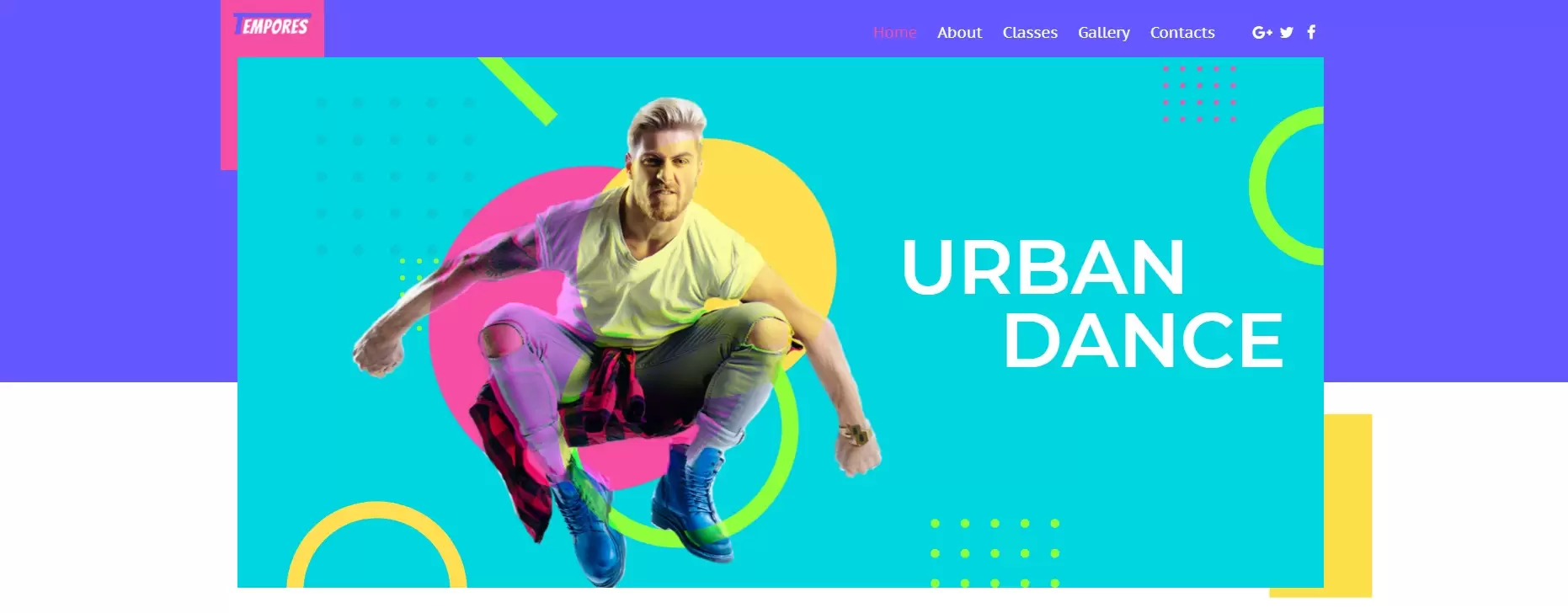 Strona internetowa dla szkoły tańca – urban dance